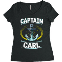 Captain Carl Sailor Name Boat Captain Nickname Personalized T Shirt Women's Triblend Scoop T-shirt | Artistshot