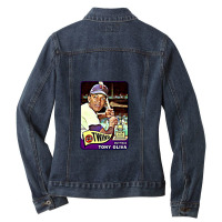 Tony Oliva 1965 Flashback Champs Ladies Denim Jacket | Artistshot