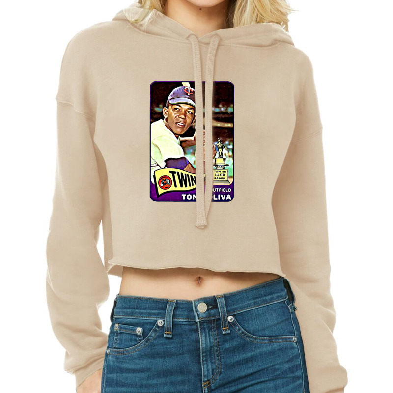 Tony Oliva 1965 Flashback Champs Cropped Hoodie by liqualyfu | Artistshot