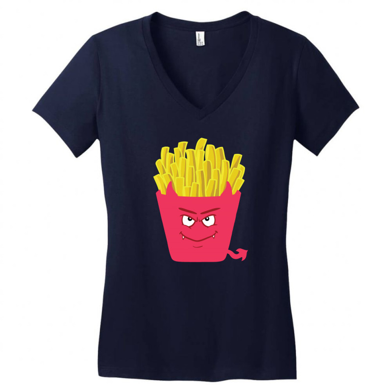 Evil Fries Women's V-neck T-shirt | Artistshot