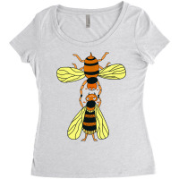 Bee Shirt Acrobatic Gymnast Bees Funny Gymnastics Bees T Shirt Women's Triblend Scoop T-shirt | Artistshot