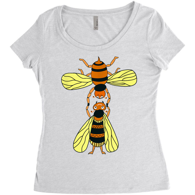 Bee Shirt Acrobatic Gymnast Bees Funny Gymnastics Bees T Shirt Women's Triblend Scoop T-shirt | Artistshot