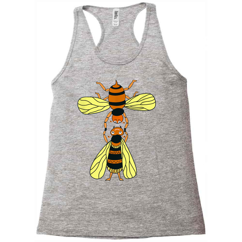 Bee Shirt Acrobatic Gymnast Bees Funny Gymnastics Bees T Shirt Racerback Tank | Artistshot