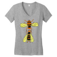 Bee Shirt Acrobatic Gymnast Bees Funny Gymnastics Bees T Shirt Women's V-neck T-shirt | Artistshot