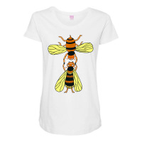 Bee Shirt Acrobatic Gymnast Bees Funny Gymnastics Bees T Shirt Maternity Scoop Neck T-shirt | Artistshot