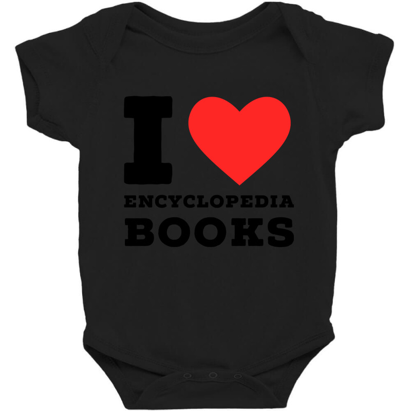 I Love Encyclopedia Book Baby Bodysuit by poppyallen | Artistshot