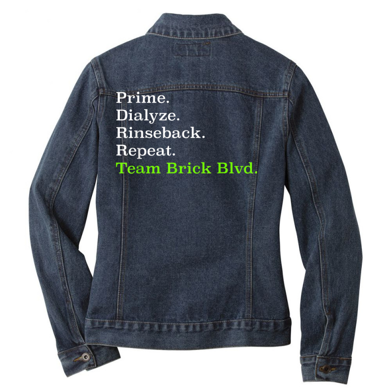 Team Brick Blvd T Shirt Ladies Denim Jacket by jessen | Artistshot