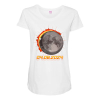 Eclipse 2024 April 08 Usa Annular Total Partial Astronomy T Shirt Maternity Scoop Neck T-shirt | Artistshot