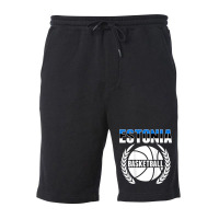 Estonia Basketball Lovers Jersey   Support Estonian Ballers T Shirt Fleece Short | Artistshot