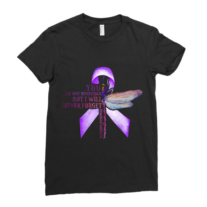 Alzheimer Support Ladies Fitted T-shirt | Artistshot