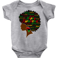 Happy Kwanzaa African Pride Black Woman Seven Principles Sweatshirt Baby Bodysuit | Artistshot