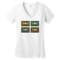 Cassette Retro Women's V-neck T-shirt | Artistshot