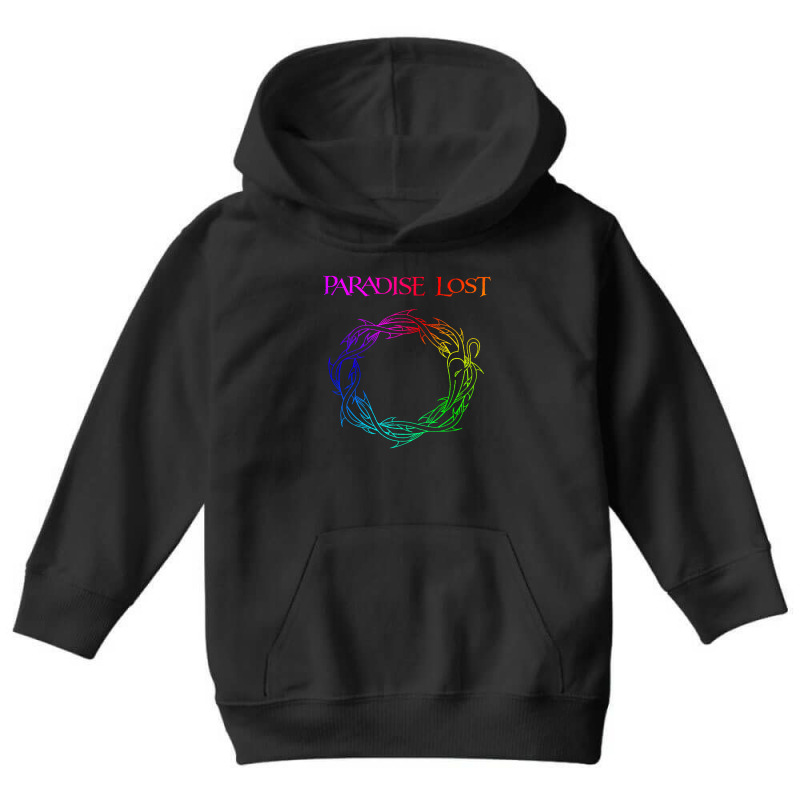 Paradise Lost Crow Of Thorns Back Patch Rgb Youth Hoodie by lgrenti | Artistshot