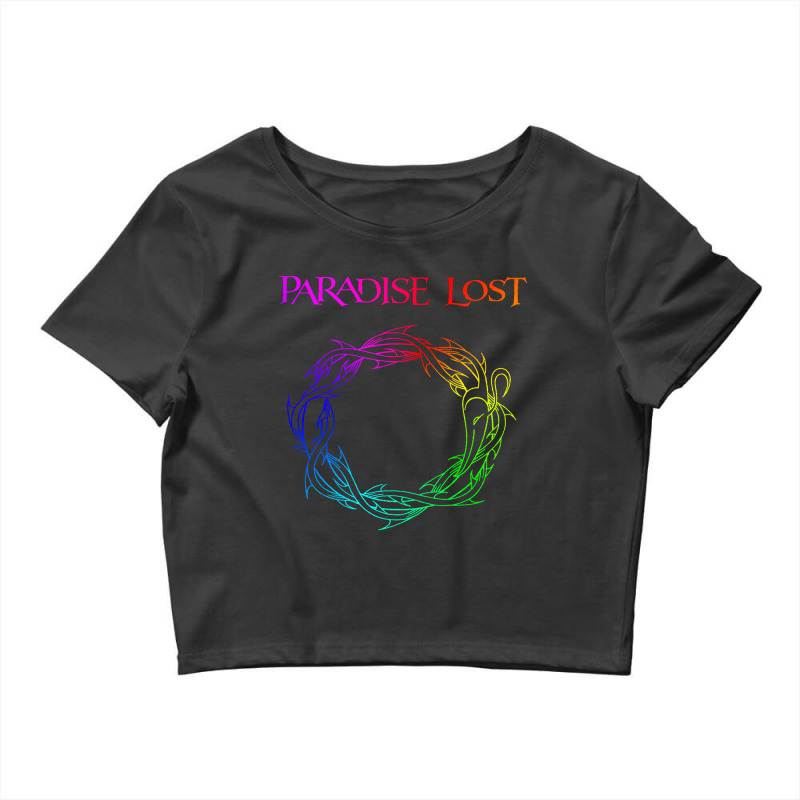 Paradise Lost Crow Of Thorns Back Patch Rgb Crop Top by lgrenti | Artistshot