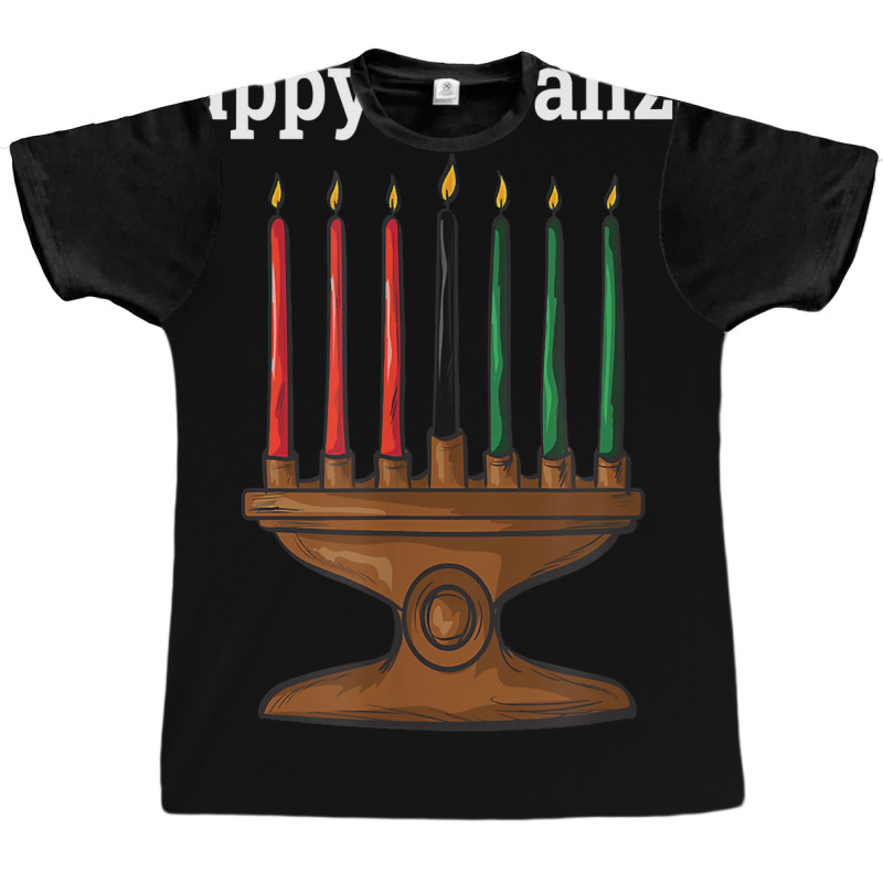 Happy Kwanzaa Kinara 7 Principles Of Kwanzaa Dec 26   Jan 1 T Shirt Graphic T-shirt by keishawnredner | Artistshot