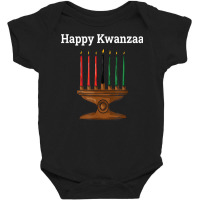 Happy Kwanzaa Kinara 7 Principles Of Kwanzaa Dec 26   Jan 1 T Shirt Baby Bodysuit | Artistshot