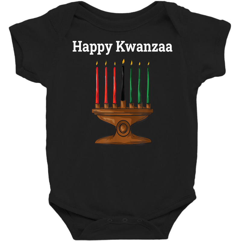 Happy Kwanzaa Kinara 7 Principles Of Kwanzaa Dec 26   Jan 1 T Shirt Baby Bodysuit by keishawnredner | Artistshot