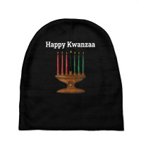 Happy Kwanzaa Kinara 7 Principles Of Kwanzaa Dec 26   Jan 1 T Shirt Baby Beanies | Artistshot