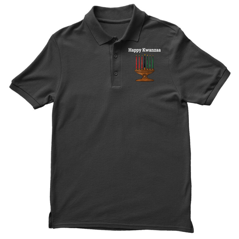 Happy Kwanzaa Kinara 7 Principles Of Kwanzaa Dec 26   Jan 1 T Shirt Men's Polo Shirt by keishawnredner | Artistshot