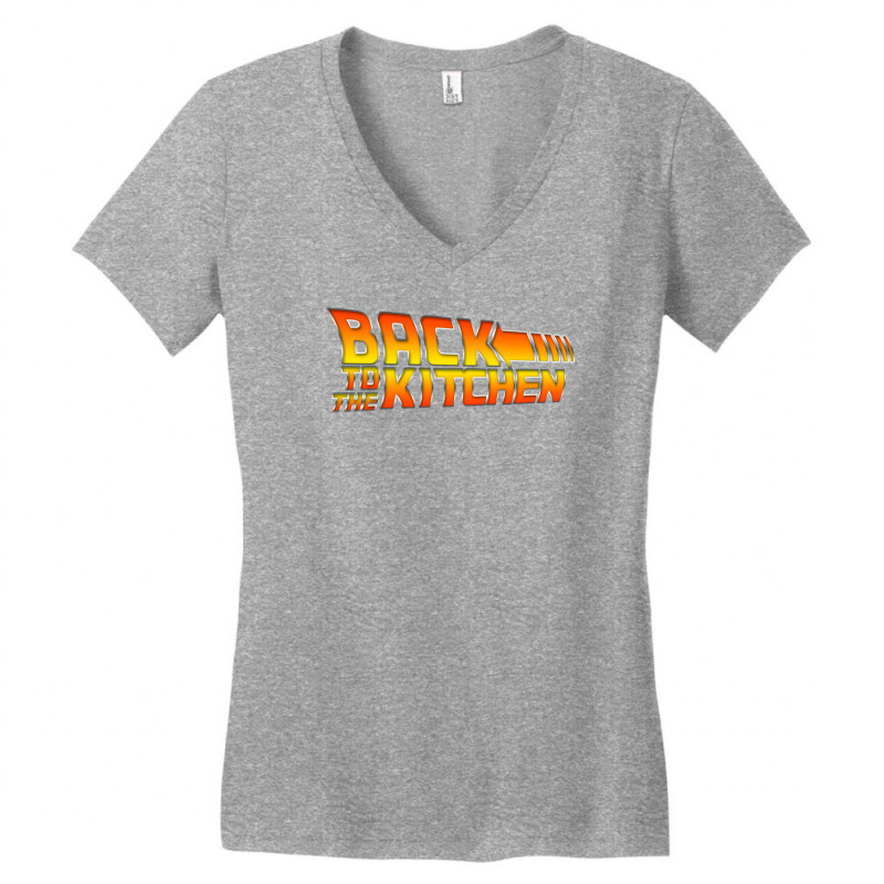 Back To The Kitchen Women's V-Neck T-Shirt by tonyhaddearts | Artistshot