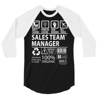 Sales Team Manager T Shirt - Multitasking Certified Job Gift Item Tee 3/4 Sleeve Shirt | Artistshot