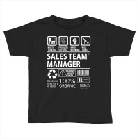 Sales Team Manager T Shirt - Multitasking Certified Job Gift Item Tee Toddler T-shirt | Artistshot