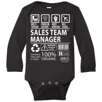 Sales Team Manager T Shirt - Multitasking Certified Job Gift Item Tee Long Sleeve Baby Bodysuit | Artistshot