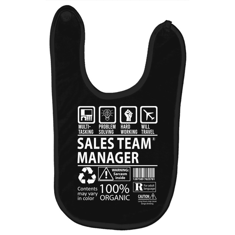 Sales Team Manager T Shirt - Multitasking Certified Job Gift Item Tee Baby Bibs by mckeebeckett3l9yxd | Artistshot