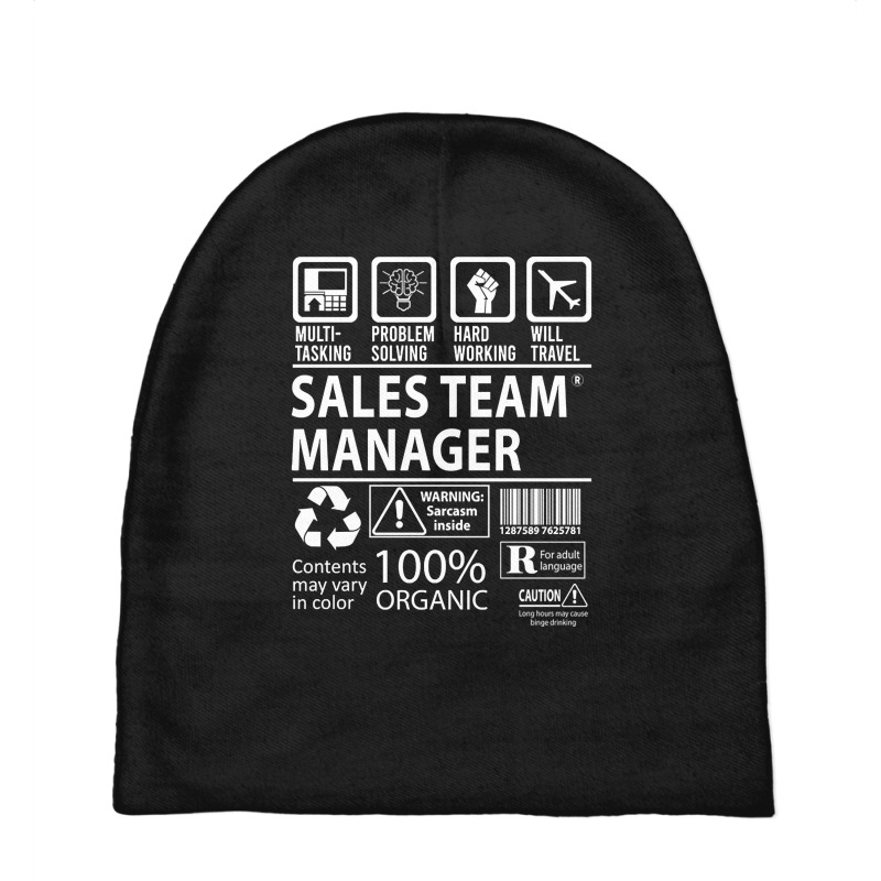 Sales Team Manager T Shirt - Multitasking Certified Job Gift Item Tee Baby Beanies by mckeebeckett3l9yxd | Artistshot