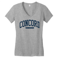 Concord New Hampshire Nh College University Style Navy T Shirt Women's V-neck T-shirt | Artistshot