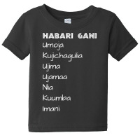 Happy Kwanzaa Seven Principles Of Kwanzaa Celebration Premium T Shirt Baby Tee | Artistshot