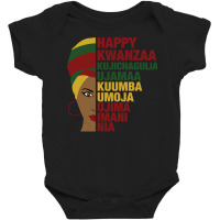 Happy Kwanzaa African Black Woman 7 Principles Sweatshirt Baby Bodysuit | Artistshot