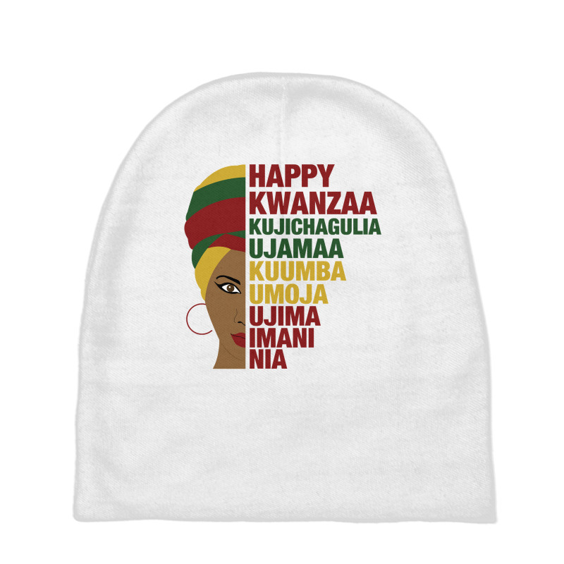 Happy Kwanzaa African Black Woman 7 Principles Sweatshirt Baby Beanies by adam.troare | Artistshot