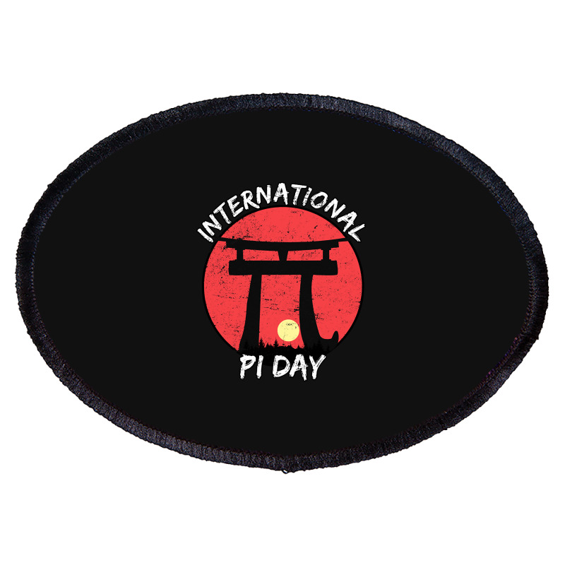 International Pi Day Math Happy Birthday Nerd 2022 3.14 Oval Patch by declangreenwood | Artistshot