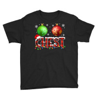 Chestnuts Funny Matching Couples Christmas Lights Nuts Chest T Shirt Youth Tee | Artistshot