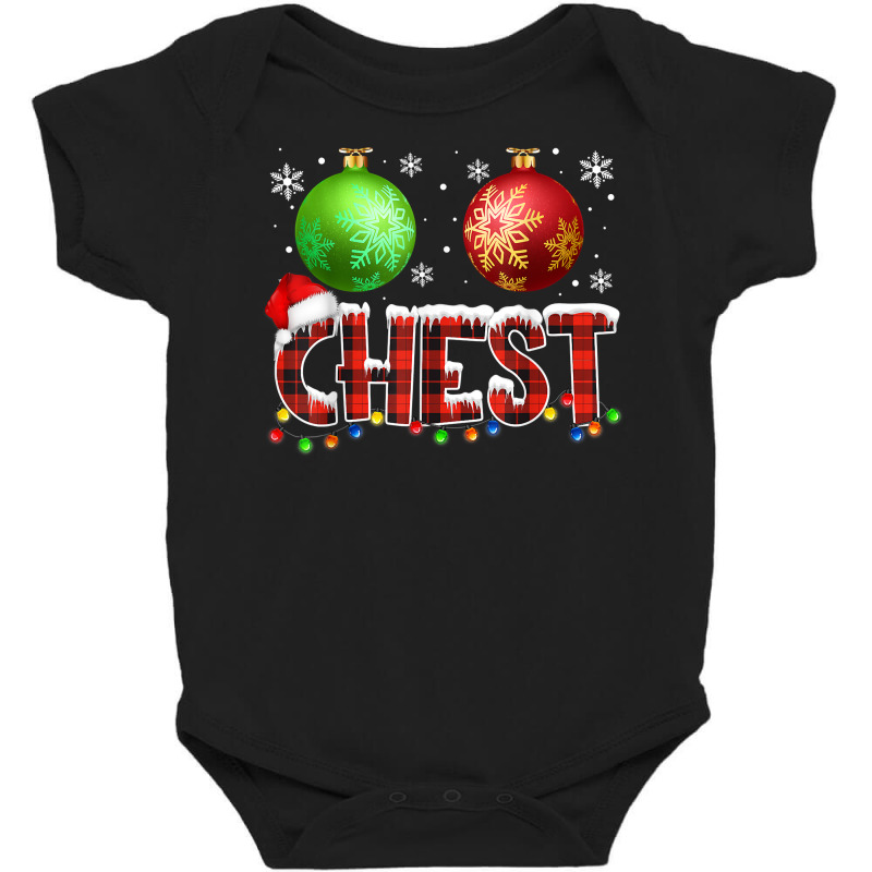 Chestnuts Funny Matching Couples Christmas Lights Nuts Chest T Shirt Baby Bodysuit by dorman | Artistshot