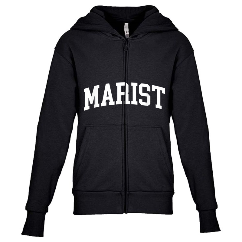 Marist Athletic Arch College University Alumni T Shirt Youth Zipper Hoodie by matheeishilo | Artistshot