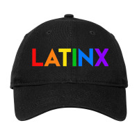 Latinx Pride Rainbow Adjustable Cap | Artistshot