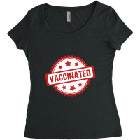 Vaccinated Women's Triblend Scoop T-shirt | Artistshot