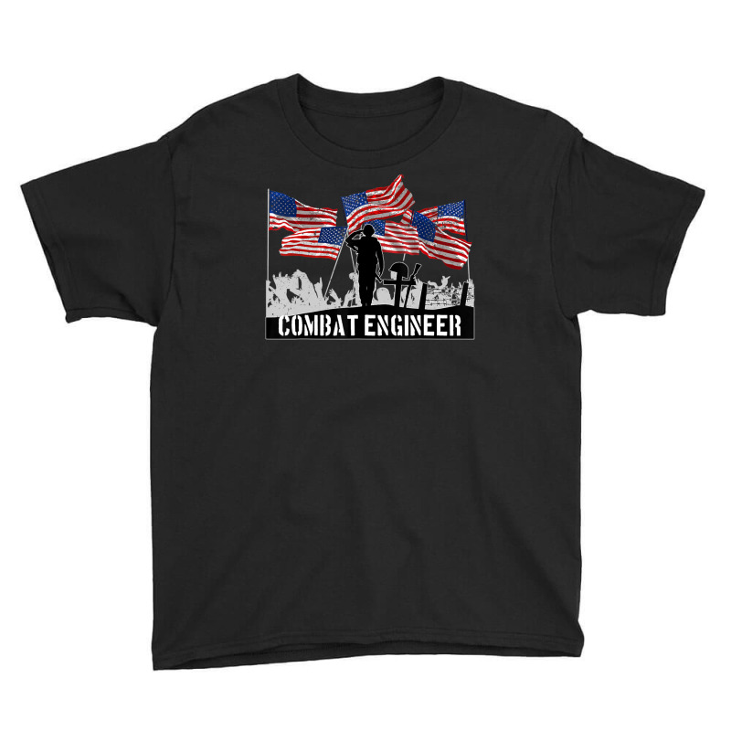 Combat Engineer Veteran Youth Tee by bummercaught | Artistshot