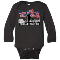 Combat Engineer Veteran Long Sleeve Baby Bodysuit | Artistshot