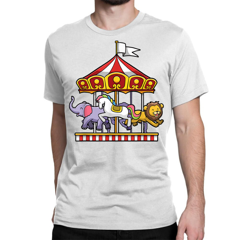 Horse Carousel Cute Carnival Ride Animals Circus T Shirt Classic T-shirt | Artistshot