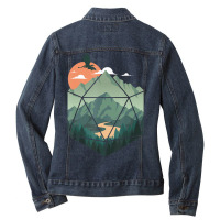 D20 Ar, Dungeons Lover Fantasy Gaming Ladies Denim Jacket | Artistshot