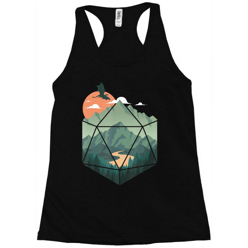 D20 Ar, Dungeons Lover Fantasy Gaming Racerback Tank by bummercaught | Artistshot