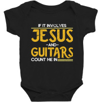 Jesus Music Guitarist Gift Jesus Christ Baby Bodysuit | Artistshot