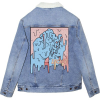 Locket Drip 1 Unisex Sherpa-lined Denim Jacket | Artistshot