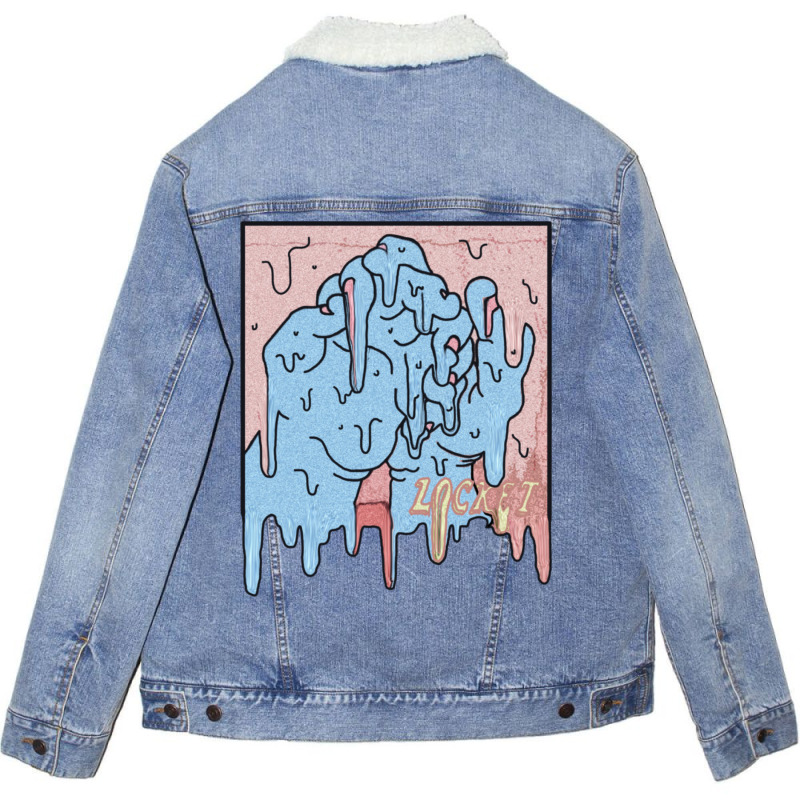 Locket Drip 1 Unisex Sherpa-lined Denim Jacket | Artistshot