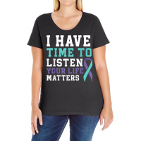 I Have Time To Listen Your Life Matters Mental Health T Shirt Ladies Curvy T-shirt | Artistshot