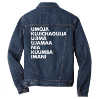 Kwanzaa   Seven Principles Premium T Shirt Men Denim Jacket | Artistshot