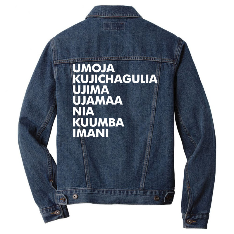 Kwanzaa   Seven Principles Premium T Shirt Men Denim Jacket by ayedencoplon | Artistshot